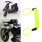 Cble de scurit vert anti - vol pour moto, 120cm, frein  disque sur roue, serrure d'alarme, sac et ...