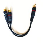 Cble sparateur audio 2 rca femelle Ã 1 rca mle, convertisseur de distributeur, haut - parleur, ...