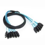 Câble séparateur pour disque dur sata 3. 0 iii, 6gbps, sas, pour serveur Câble séparateur pour disque dur sata 3. 0 iii, 6gbps, sas, pour serveur
