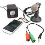 Cble sparateur de micro audio aux 3. 5mm, adaptateur de casque d'coute mle  2 femelles