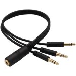 C�ble s�parateur en y, 3 broches 3, 5 mm 1 / 8 pouce femelle vers 3 3, 5 mm 1 / 8 pouce m�le casque microphone ...