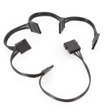 Cble de sparation d'alimentation sata 15 broches 1  5, cordon d'extension pour disque dur mle  femelle ...