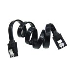 Câble de signal série sata 3 raid pour disque dur, 45cm, noir, droit, haute vitesse, 1 pièce Câble de signal série sata 3 raid pour disque dur, 45cm, noir, droit, haute vitesse, 1 pièce