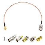 Cble sma bnc 1m sma mle  bnc mle rg316 cble antenne tv avec kit de 5 adaptateurs sma vers bnc 50ohm ...