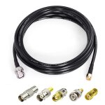 C�ble sma bnc 2m sma m�le � bnc m�le rg58 c�ble antenne tv avec kit de 5 adaptateurs sma vers bnc 50ohm ...