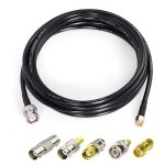 C�ble sma bnc 3m sma m�le � bnc m�le rg58 c�ble antenne tv avec kit de 5 adaptateurs sma vers bnc 50ohm ...