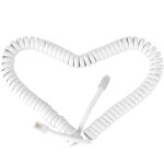Câble spiralé pour téléphone - flexible - cordon bouclé rj9 - prise rj9 vers prise rj9 - câble téléphonique ... Câble spiralé pour téléphone - flexible - cordon bouclé rj9 - prise rj9 vers prise rj9 - câble téléphonique ...