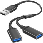 Cble de splitter typec, 3 en 1 mle vers 3usb 2. 0 1typec tte de femme splitter, charge du cordon d'alimenta ...
