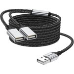 C�ble de splitter usb usb y splitter usb 2. 0 charge du cordon d'alimentation d'extension / transfert ...