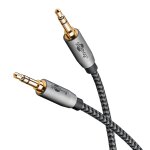 C�ble aux st�r�o audio de 3, 5 mm / c�ble jack pour �couteurs, autoradio, pc, tablette, c�ble de haut ...