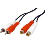 Câble stéréo rca svd pro rallonge rca 2 x mâles / 2 femelles (2, 5 m) Câble stéréo rca svd pro rallonge rca 2 x mâles / 2 femelles (2, 5 m)