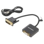 Cable d - sub hd femelle dvi - d male port usb b micro 0. 15m noir