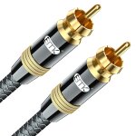 Cble de subwoofer, cble coaxial numrique cinch cble audio plaqu or rca pour subwoofer, rcepteur ...