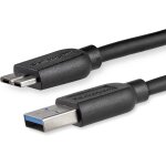 C�ble superspeed usb 3. 0 slim a vers micro b de 2 m - cordon usb a vers micro b - m�le / m�le - noir ...