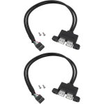 Câble supplémentaire 9 broches vers double port usb 20 (0, 3 m) compatible avec la carte mère asrock ... Câble supplémentaire 9 broches vers double port usb 20 (0, 3 m) compatible avec la carte mère asrock ...