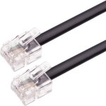 Cble tlphonique rj11 cble modulaire 6p4c cble western rj11 cble de tlphone fax modem routeur ...
