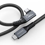 Cable thunderbolt 4, cable usb 4 transfert de donnees 40 gbit / s, ecran simple 8k ou double 4k, cable ...