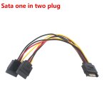 Câble de transfert 4p vers sata mâle, 2 pièces, côté sata, révolution vers grand disque dur 4 broches ... Câble de transfert 4p vers sata mâle, 2 pièces, côté sata, révolution vers grand disque dur 4 broches ...