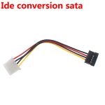 Câble de transfert 4p vers sata mâle, 2 pièces, côté sata, révolution vers grand disque dur 4 broches ... Câble de transfert 4p vers sata mâle, 2 pièces, côté sata, révolution vers grand disque dur 4 broches ...