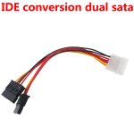 Câble de transfert 4p vers sata mâle, 2 pièces, côté sata, révolution vers grand disque dur 4 broches ... Câble de transfert 4p vers sata mâle, 2 pièces, côté sata, révolution vers grand disque dur 4 broches ...