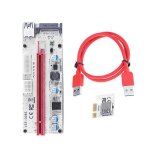 Câble de transfert pour carte graphique pcie, usb 3. 0, fil rouge 60cm, 008s, 1x à 16x, pour win7 / 8 ... Câble de transfert pour carte graphique pcie, usb 3. 0, fil rouge 60cm, 008s, 1x à 16x, pour win7 / 8 ...