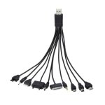 Câble usb 10 en 1 universel pour téléphone portable, léger, multifonction, chargeur rapide Câble usb 10 en 1 universel pour téléphone portable, léger, multifonction, chargeur rapide