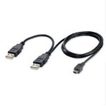 C�ble usb 2. 0 type a m�le vers mini 5 broches 80cm, pour disque dur mobile hdd de 2. 5 pouces