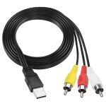 C�ble usb a 2. 0 vers 3 rca m�les - jack vid�o av composite capture card adaptateur r�partiteur pour ...