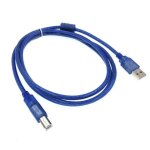 C�ble usb 2. 0 type a vers type b ¿ 1, 50 m ¿ bleu ¿ 480 mbit / s ¿ compatible imprimantes et scanners ...