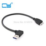 Câble usb 3. 0 à angle droit de 90 degrés de 25cm, type a mâle vers micro usb b mâle, pour macbook, ordinateur ... Câble usb 3. 0 à angle droit de 90 degrés de 25cm, type a mâle vers micro usb b mâle, pour macbook, ordinateur ...