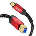 Cble usb 3. 0 b mle vers usb - c, 2 m usb 3 type b, cordon en nylon compatible avec station d'accueil, ...