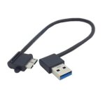 Câble usb 3. 0 coudé à gauche type a mâle vers micro b mâle s5 i9600 Câble usb 3. 0 coudé à gauche type a mâle vers micro b mâle s5 i9600