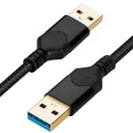 Cble usb 3. 0 mle vers mle, cble de donnes haute vitesse usb a vers usb a compatible avec disque ...