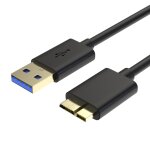 Cable usb 3. 0 male a vers micro b pour disque dur wd my passport / elements / my book / toshiba / seagate ...