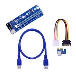 Cble usb 3. 0 sata  4 broches pour carte graphique, rallonge de 60cm, 1 pice, ver006 pcie riser 006c ...