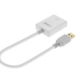 C�ble usb 3. 0 vers hdmi femelle adaptateur vid�o full hd argent - linq