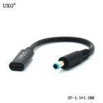 C�ble usb 3. 1 type c usb c vers dc 20v 4. 5 3. 0mm dell hp power plug pd, d�clencheur de charge pour ...