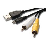 C�ble usb et av pour nikon coolpix l610, s6150, s6200, s8200, s4150, s1200, s1200pj, s100, p7100, p7700, ...