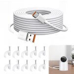 Cble usb - c 10m 66w charge rapide, rallonge d'alimentation compatible camras de scurit mi et autres ...