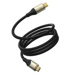 C�ble usb - c 240w utron usb4. 0 usb - c type c c�ble de vid�o 8k 60hz 2, 0m / 6. 6ft nylon tress� noir, ...