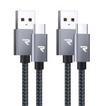 Cable usb c, charge rapide 3a qc3. 0, cable chargeur usb c cable nylon tress compatible avec iphone ...