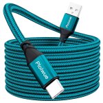 Câble usb c extra long 8 m, pour manette ps5, câble de charge tressé usb de type c, compatible avec samsung ... Câble usb c extra long 8 m, pour manette ps5, câble de charge tressé usb de type c, compatible avec samsung ...