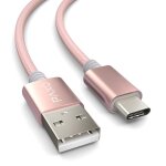 Câble usb c en nylon de 2m, usb 3. 1 (usb 3. 0), rose / champagne, usb a vers câble de charge type c, ... Câble usb c en nylon de 2m, usb 3. 1 (usb 3. 0), rose / champagne, usb a vers câble de charge type c, ...