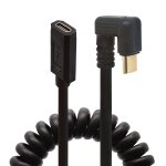 Câble usb c spiralé à ressort, angle de 180 degrés, en forme u 3. 1 mâle vers femelle 3 a, d'extension ... Câble usb c spiralé à ressort, angle de 180 degrés, en forme u 3. 1 mâle vers femelle 3 a, d'extension ...