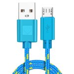 C�ble usb type c tress� en nylon pour recharge rapide, cordon de chargeur pour t�l�phone samsung s7 xiaomi ...
