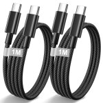 C�ble usb c vers usb c 1m / lot de 2, c�ble type c charge rapide pd 60w cordon iphone 16 pour iphone ...