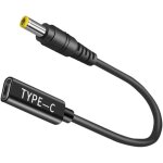 Cble usb - c vers 5, 5 x 2, 5 mm 100 w 12 v - fiche vers dc 12 v 19 v 20 v - adaptateur usb c vers 5, ...