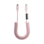 C�ble usb - c vers usb - c 60w spiral� 1. 2m s�rie pop charge rapide native union rose