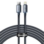 C�ble usb - c vers 8 broches 2 m charge rapide 20 w tress� 480 mbps noir yonis