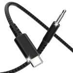 C�ble usb c vers auxiliaire 1, 2 m, c�ble usb type c vers jack 3, 5 mm audio auxiliaire durable compatible ...